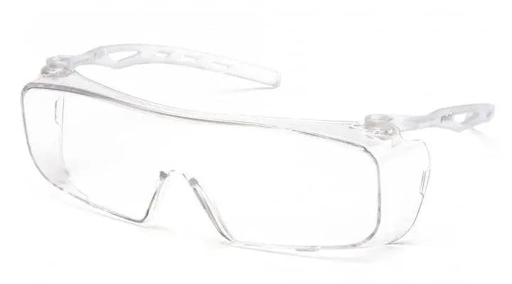PYRAMEX - Clear - Over Glasses - H2X Anti-Fog Lens with Clear Temples