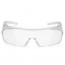 PYRAMEX - Clear - Over Glasses - H2X Anti-Fog Lens with Clear Temples