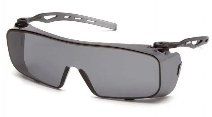 PYRAMEX - GREY - Over Glasses - H2X Anti-Fog Lens with Grey Temples