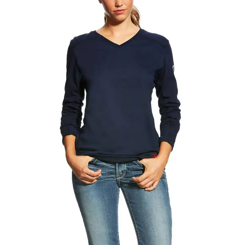 Ariat - Wms FR Ac L/S Top - Navy
