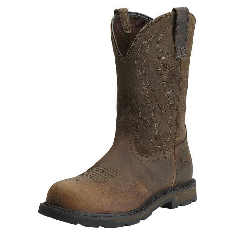 ARIAT - Groundbreaker Pull-On - Steel Round Toe - Brown - 10EE